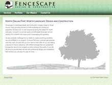Tablet Screenshot of fencescapedesign.com